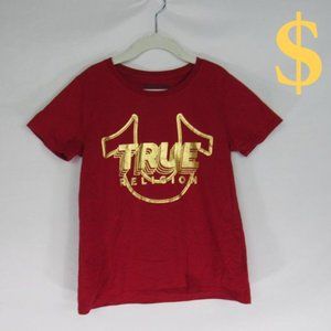 True Religion Brand Jeans T-Shirt Red Boys Sz S(7)